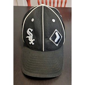 HTF Chicago White Sox NEW ERA Logos through Years Strap Back Hat Cap Black White